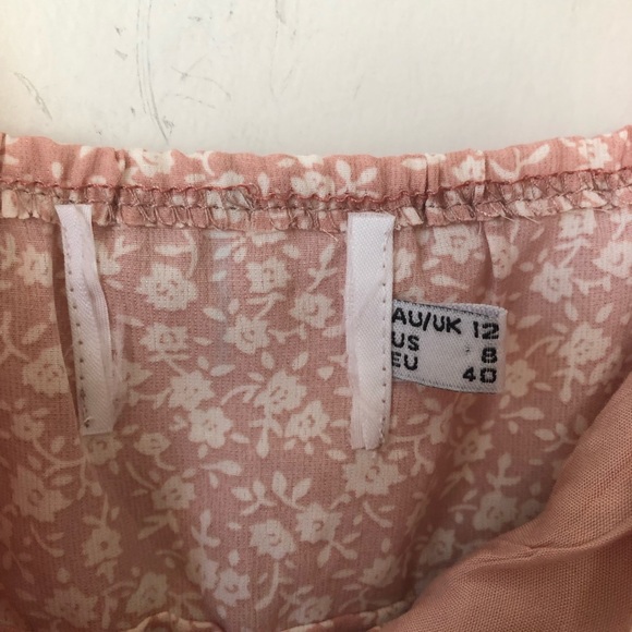 Princess Polly Shah Pink Floral Crop Top + Skirt Co-ord Set 8 - Picture 6 of 10